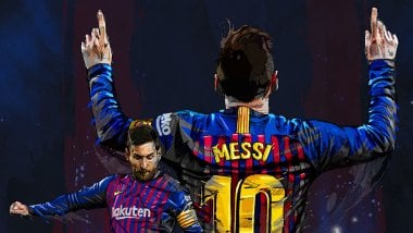 Lionel Messi Fanart Wallpaper