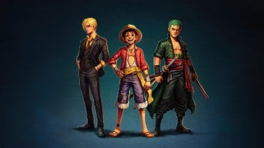 Luffy, Sanji and Zoro from One Piece Wallpaper