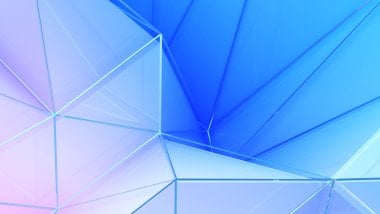 Polígonos azul blanco Fondo de pantalla