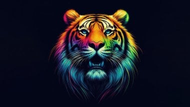 Tiger Art Colors Wallpaper