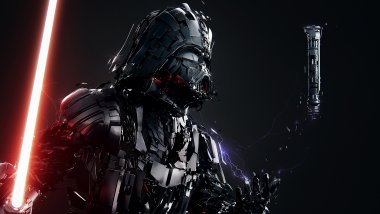 Darth Vader Lightsaber Star Wars Fondo de pantalla