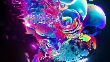 Liquid of color abstract Wallpaper