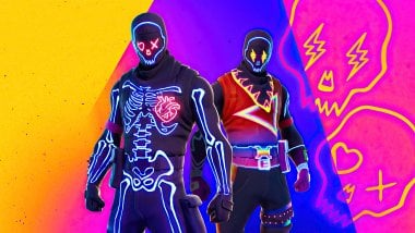 Fortnite Party Trooper skin Halloween outfit Wallpaper
