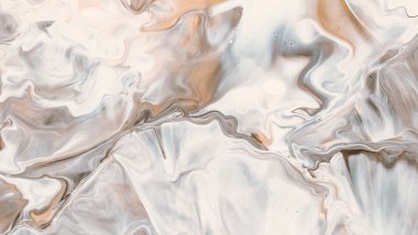 Stains of liquid brown and white paint Wallpaper