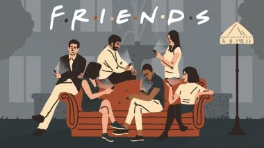 Ilustración de Friends Fondo de pantalla