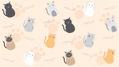 Cats pattern design Wallpaper
