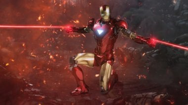 Iron Man atacando Fondo de pantalla
