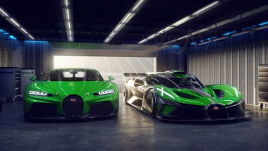 Bugatti Chiron y Bugatti Bolide Fondo de pantalla