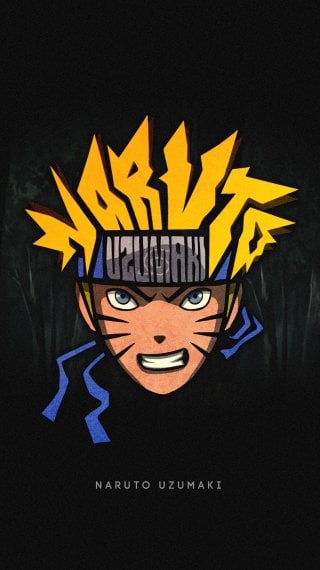 Naruto Uzumaki Minimalista Fondo de pantalla