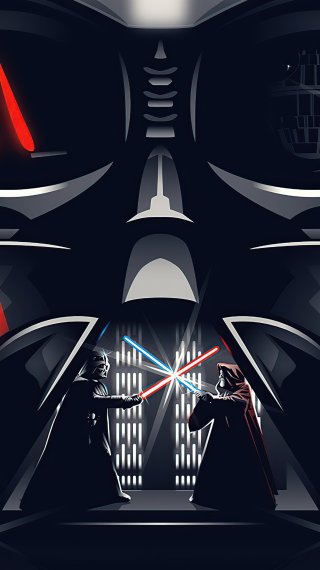 Darth Vader Pelea Star Wars Fondo de pantalla