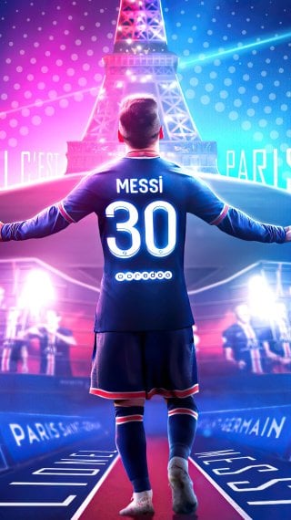 Lionel Messi París Saint-Germain Fondo de pantalla