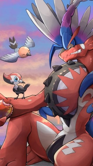 Koraidon de Pokémon Escarlata y Púrpura Fondo de pantalla