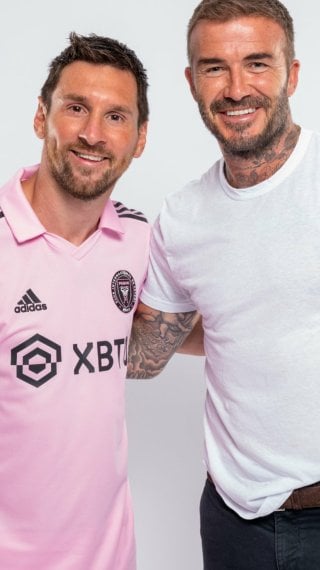 Messi y Beckham Fondo de pantalla