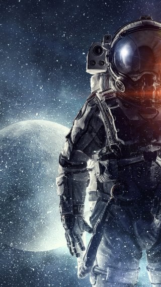 Astronaut in space Wallpaper