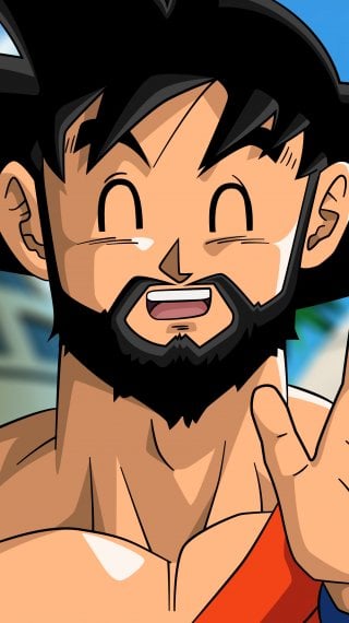 Goku Vegeta con barba Dragon Ball Fondo de pantalla