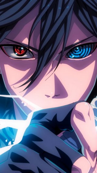 Sasuke Sharingan Rinnegan Eyes Lightning Wallpaper