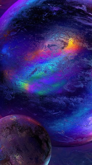 Colorful planets Wallpaper