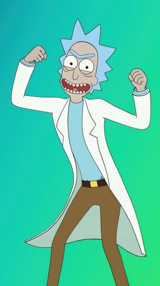 Rick and Morty dancing Wallpaper