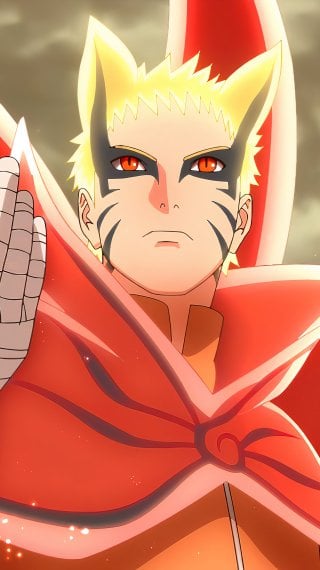 Naruto Uzumaki mano elevada Baryon Mode Fondo de pantalla