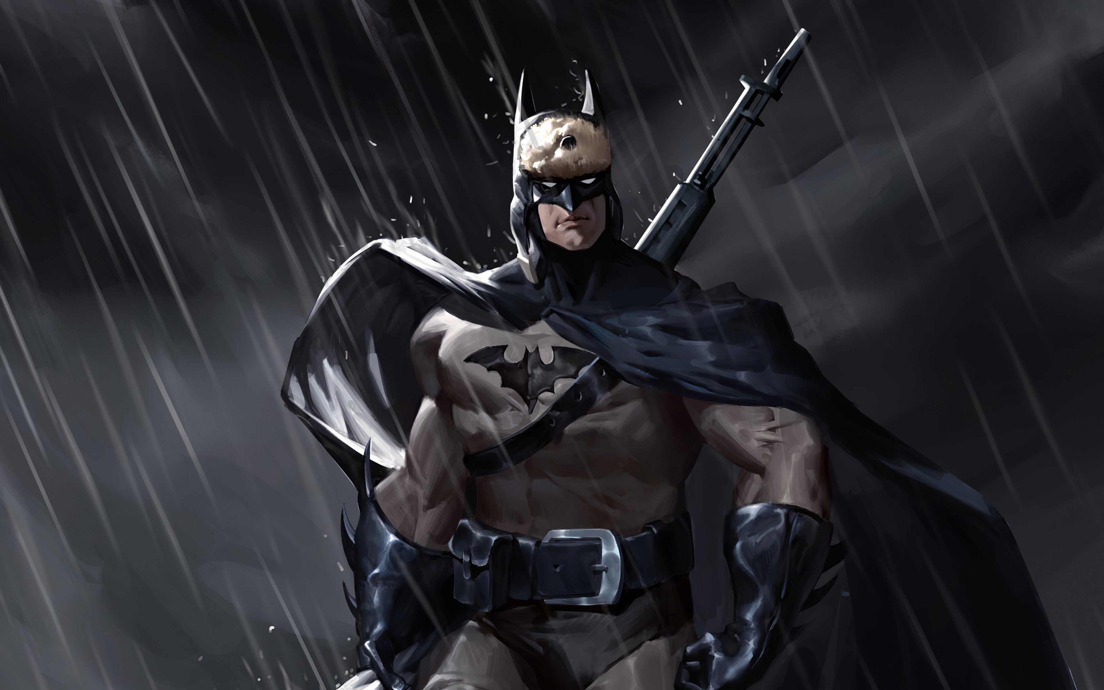 Batman in the rain Wallpaper 4k Ultra HD ID:4923
