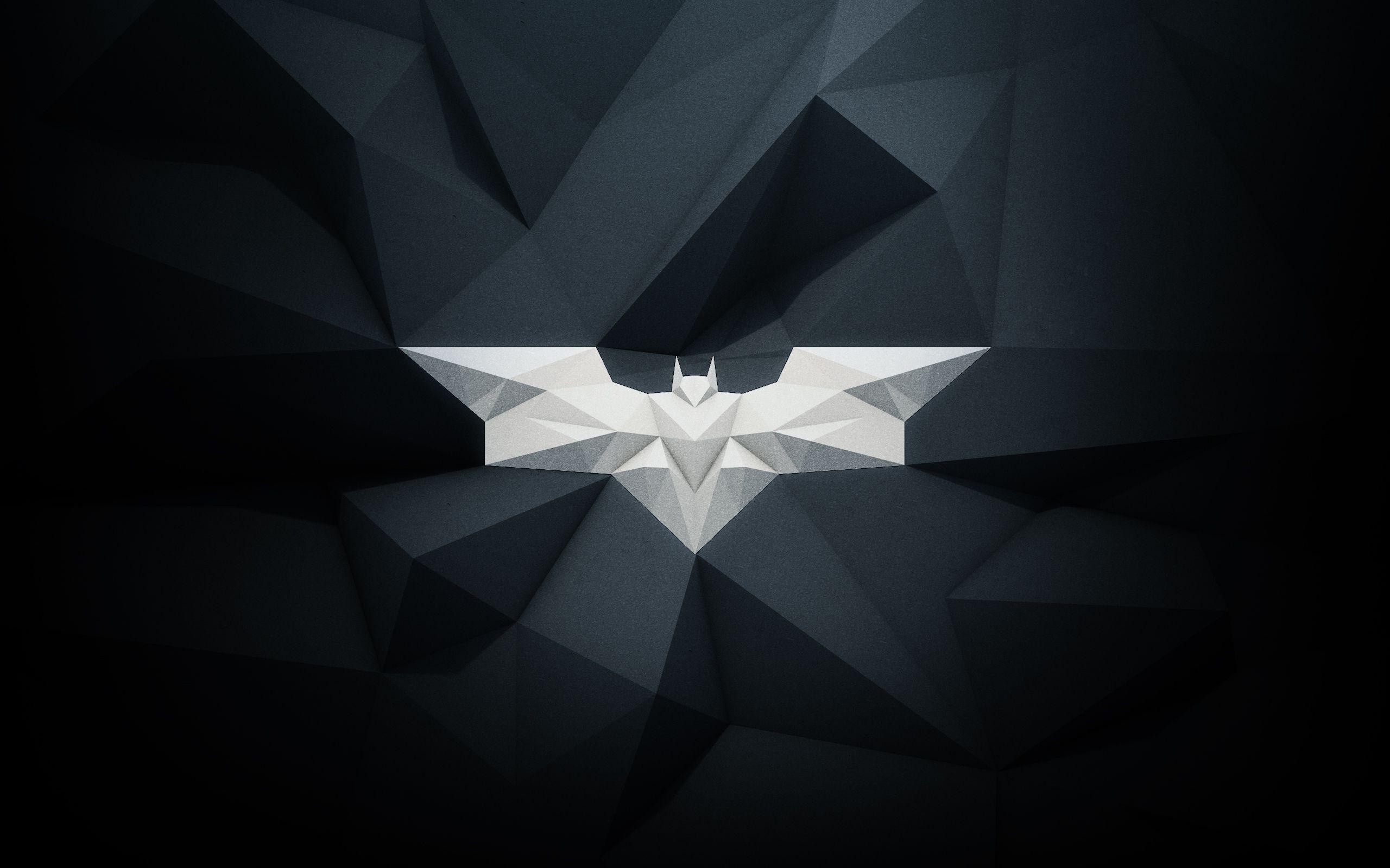Batman Polygonal Logo Wallpaper 2k Quad HD ID:2921