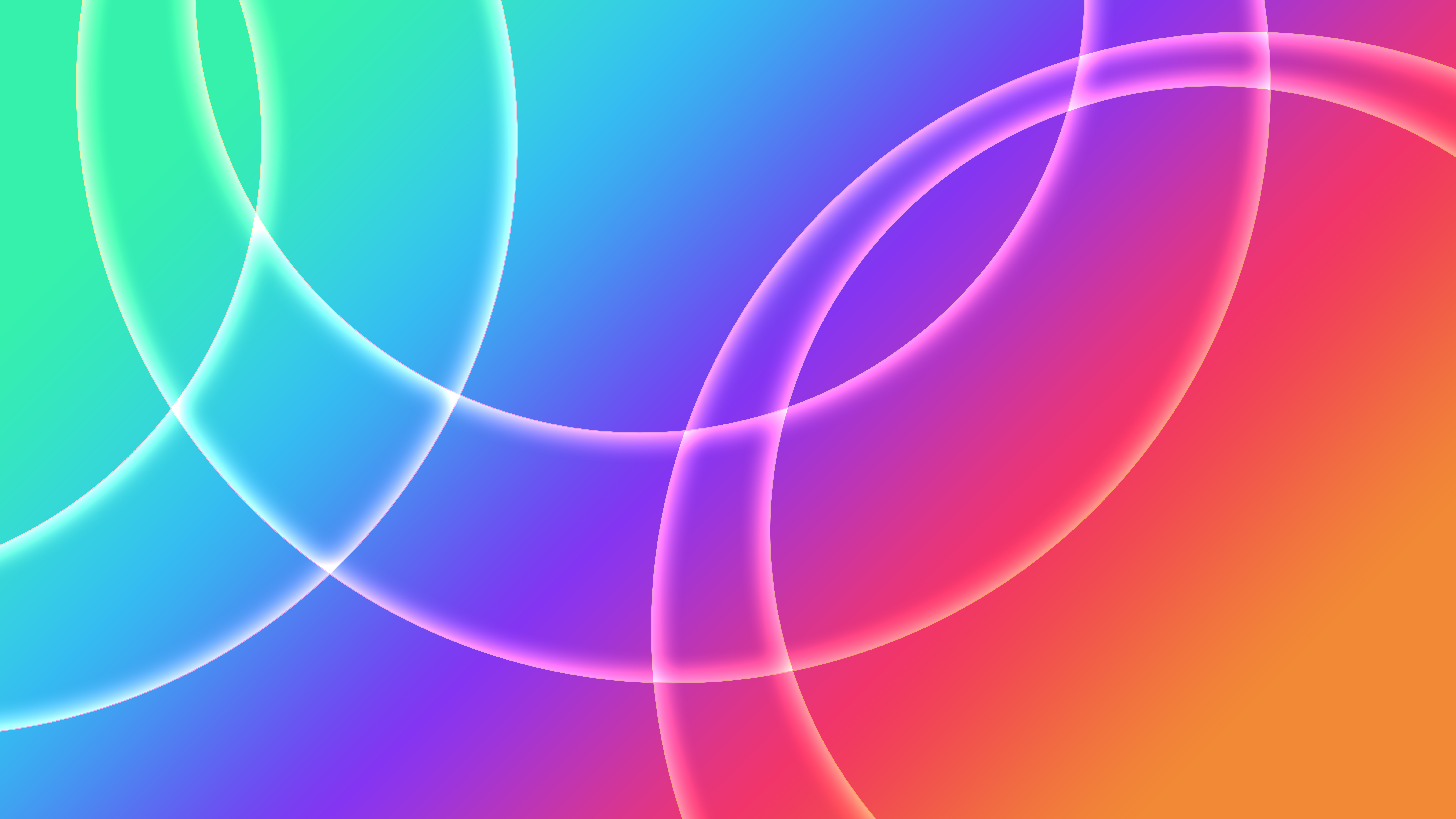 Circles between fading colors Wallpaper 8k Ultra HD ID:8381