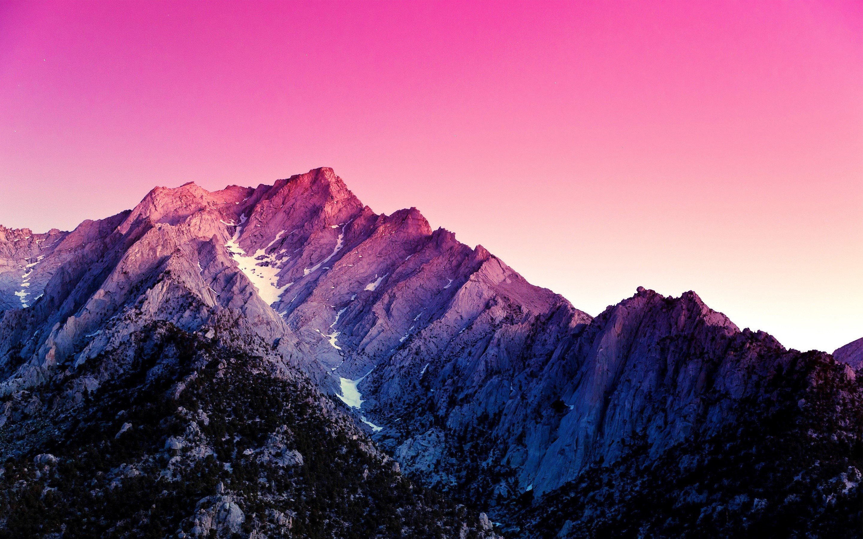 Montañas rosas | Fondo de pantalla 2880x1800 ID:1620