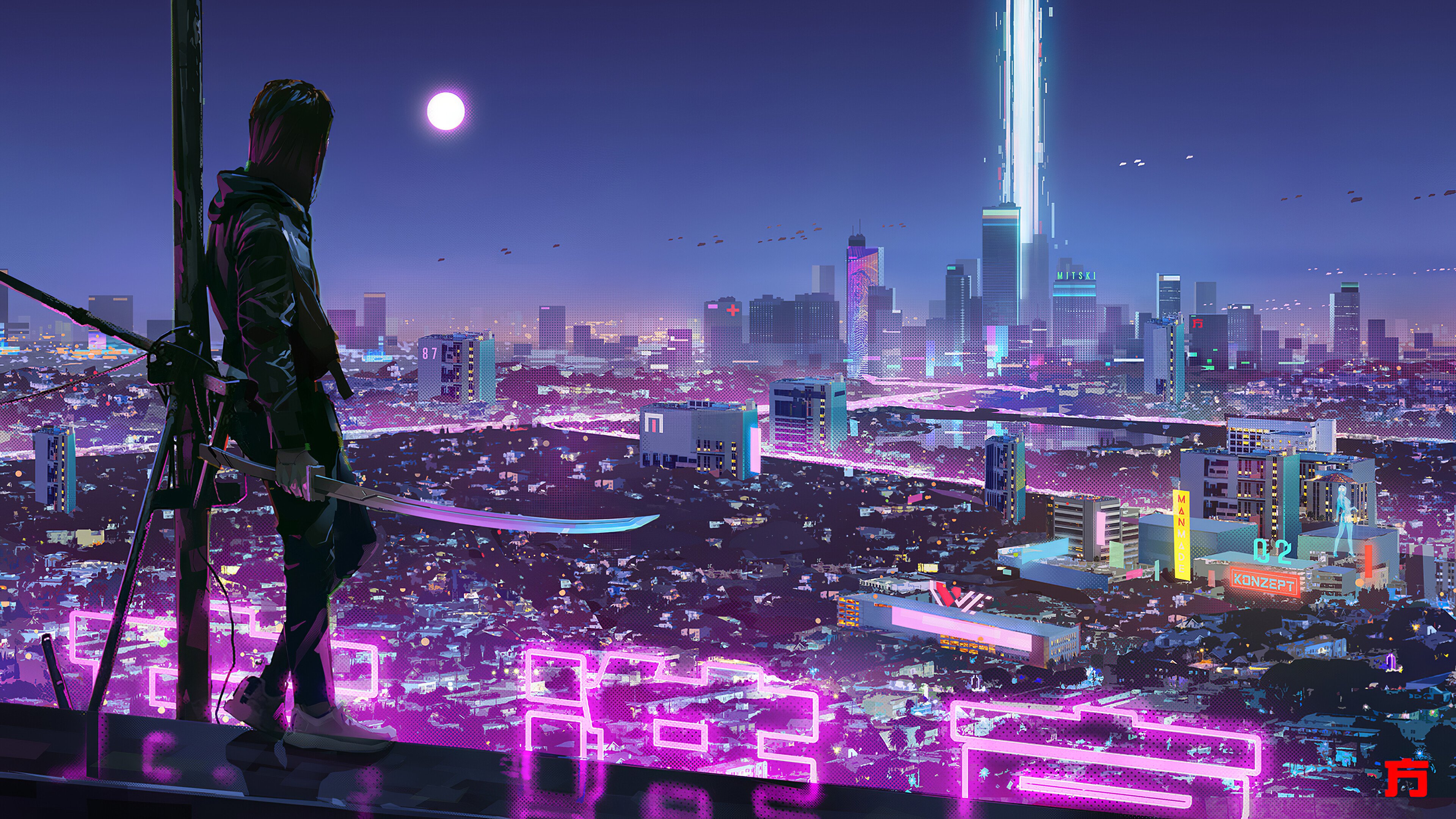 Light in the SciFi city wallpaper  Fantasy wallpapers  54213