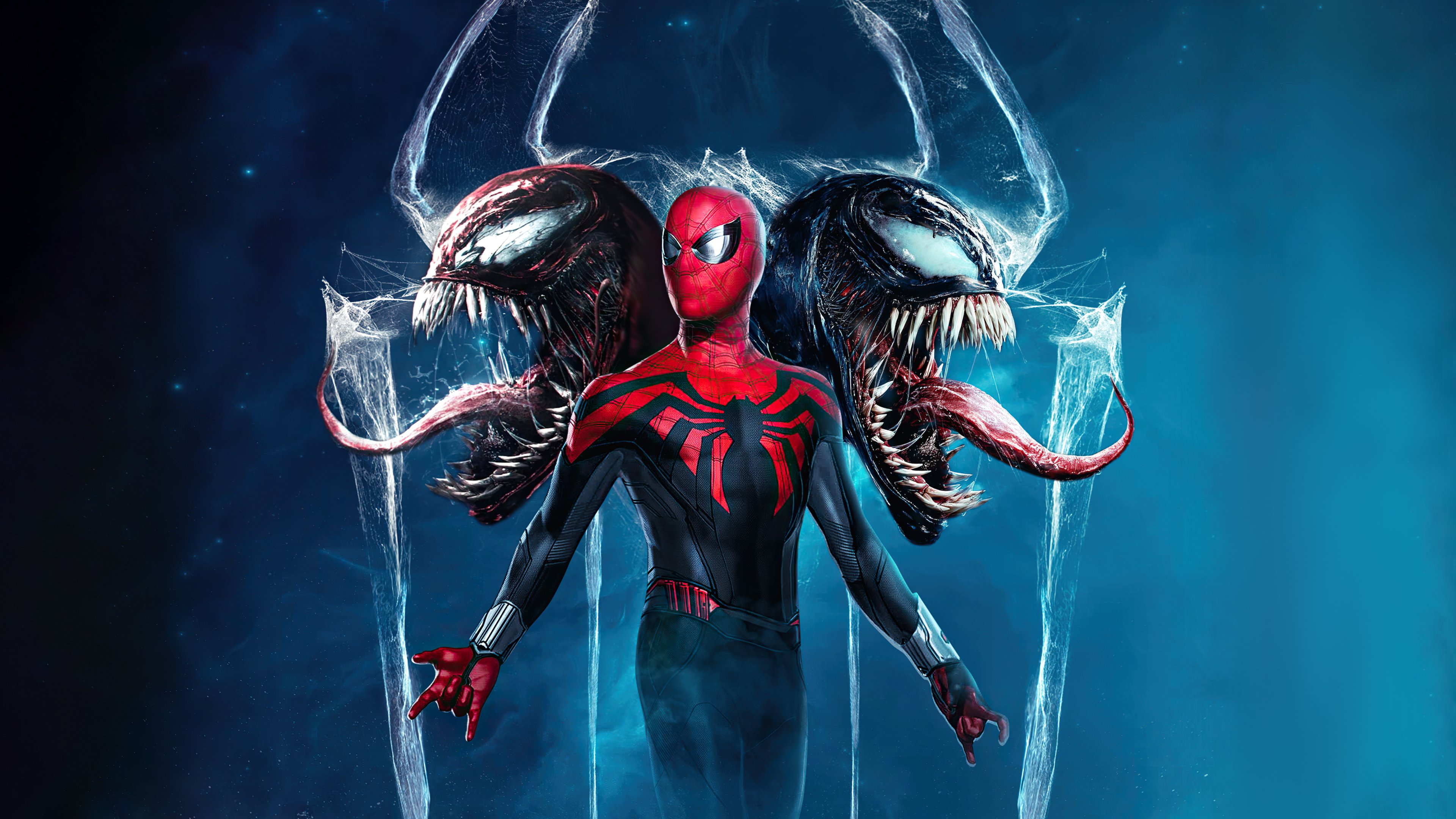the spiderman x venom iPhone Wallpaper  iPhone Wallpapers