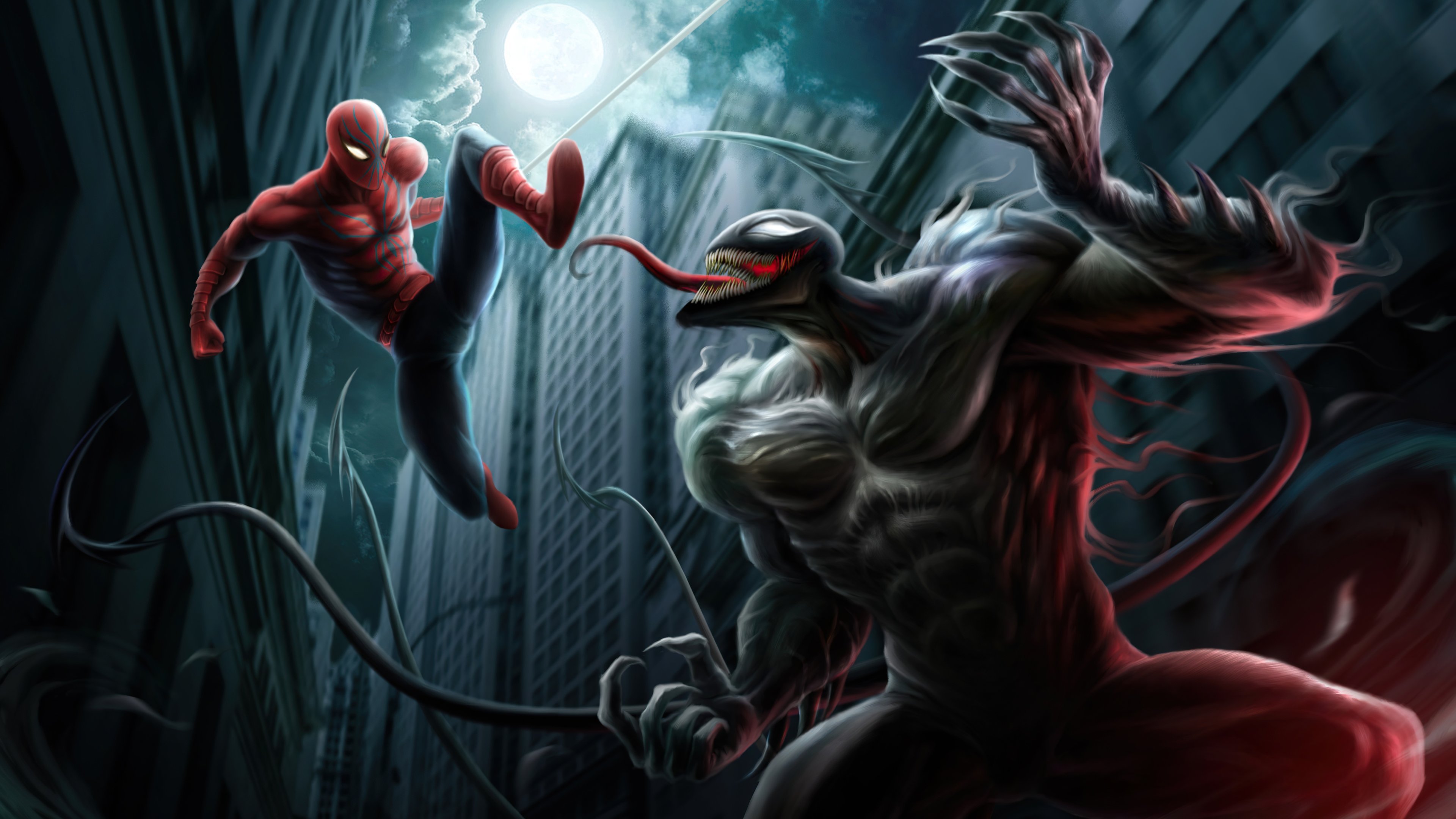 Venom VS Spider Man Wallpaper 5k Ultra HD ID:11624