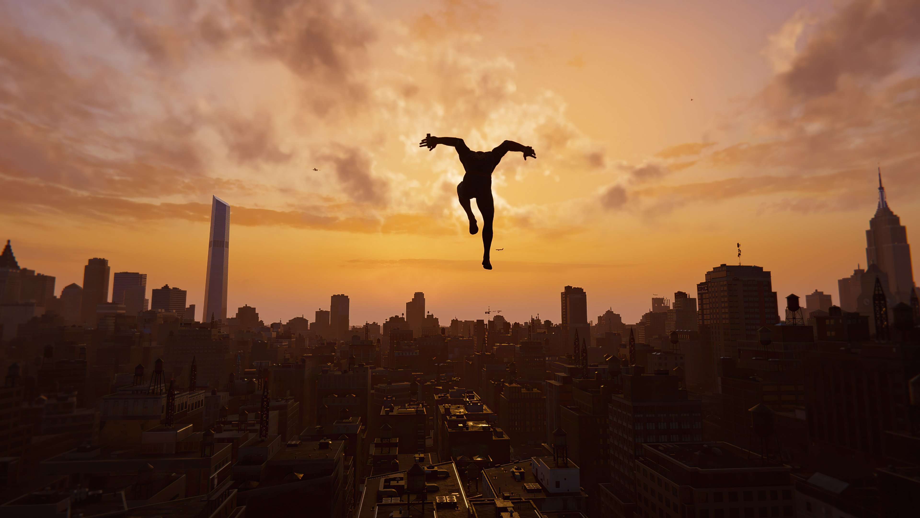 Spider Man over the city Wallpaper 4k Ultra HD ID:11210