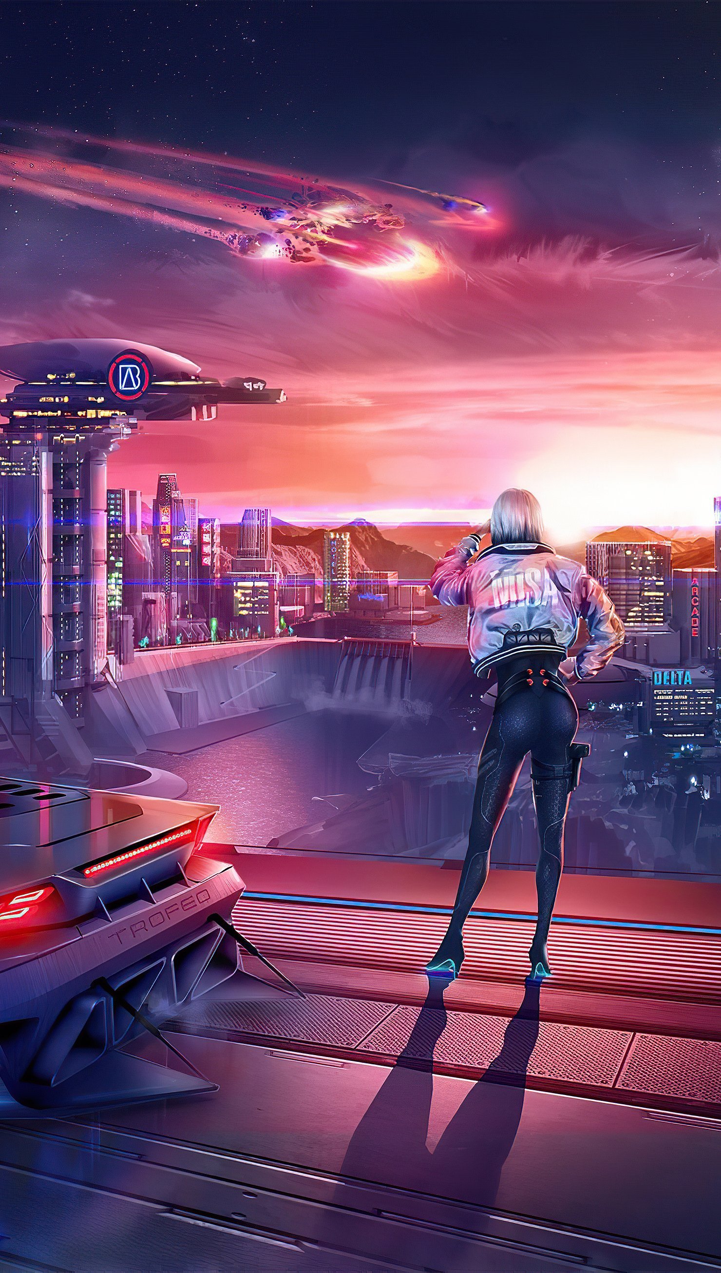 Cyberpunk 2077 Girl Ultra HD Desktop Background Wallpaper for
