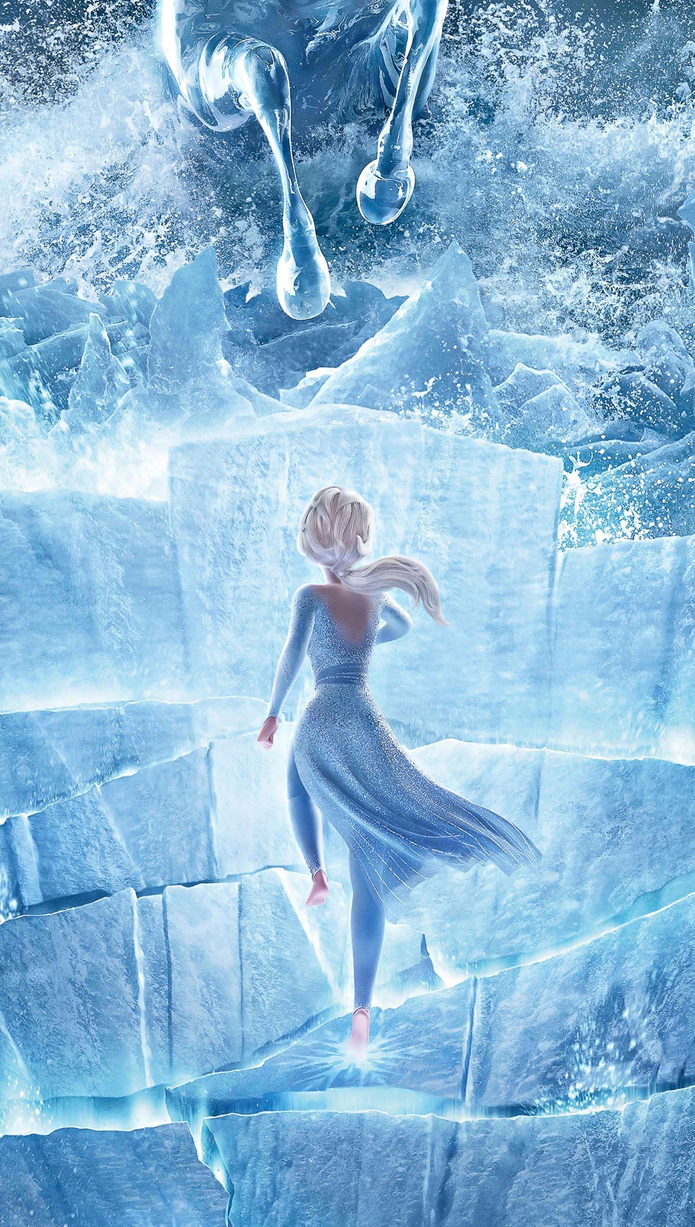 frozen ice castle wallpaper