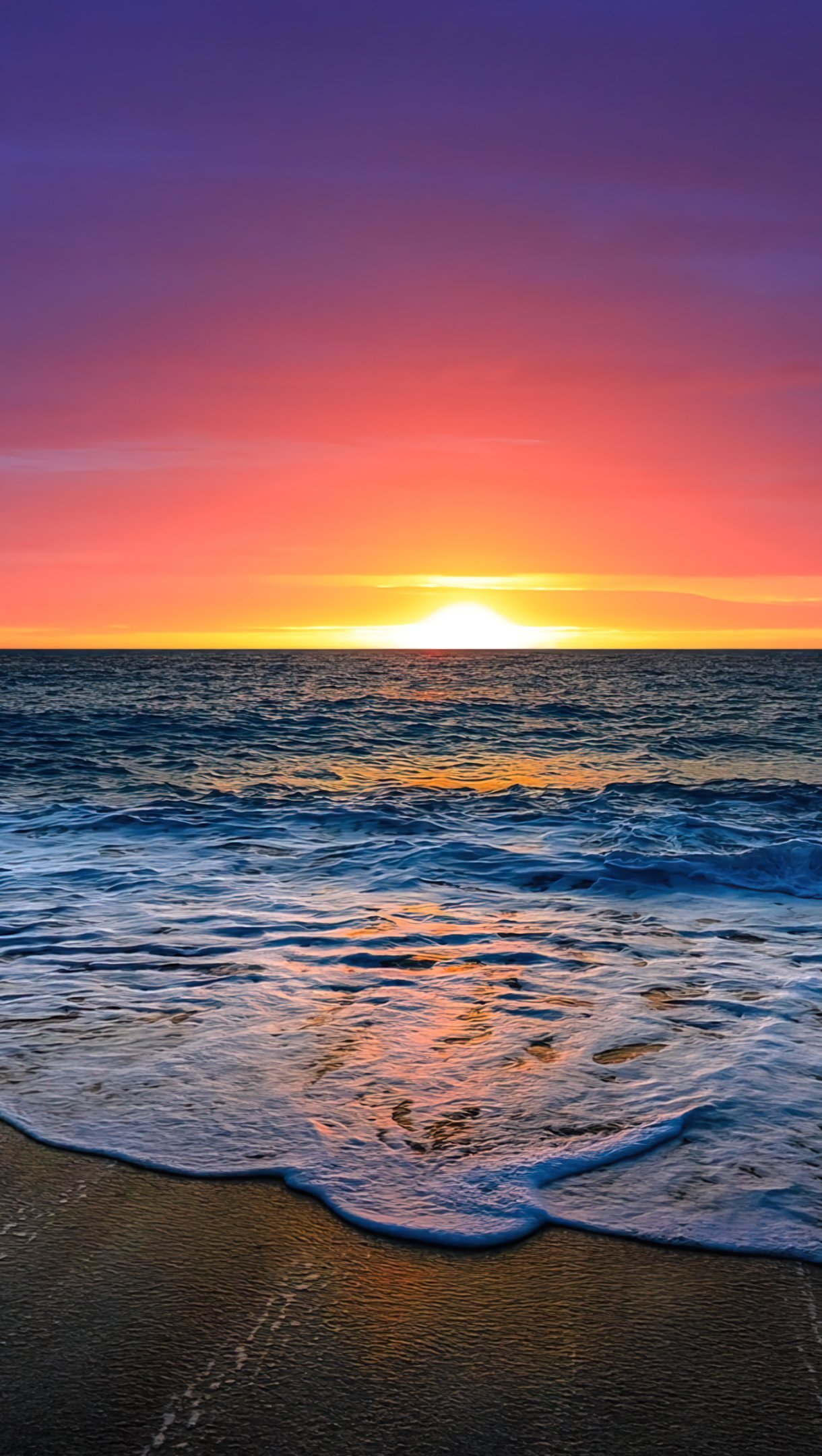 Aesthetic Sunset Beach Wallpaper Download | MobCup