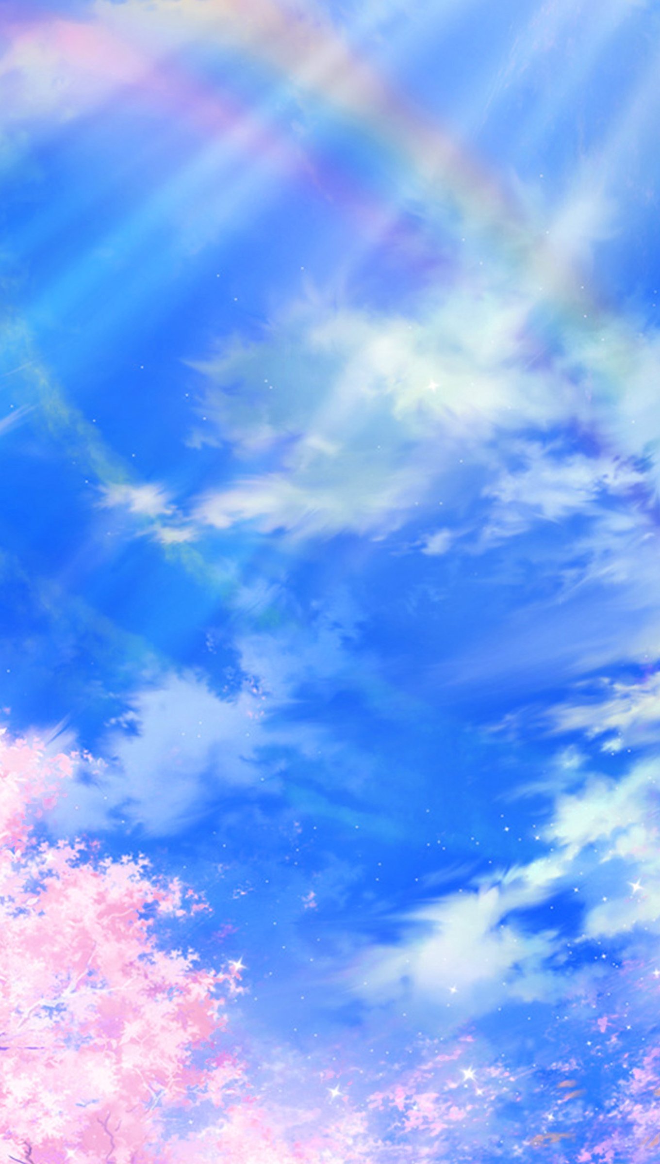 Ilustración de primavera nubes cielo anime Fondo de pantalla 4k Ultra HD  ID:7996