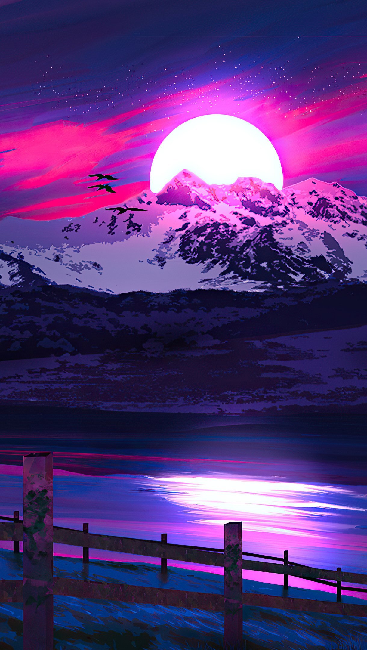 Digital Landscape At Sunset Wallpaper 4K Hd Id:5846
