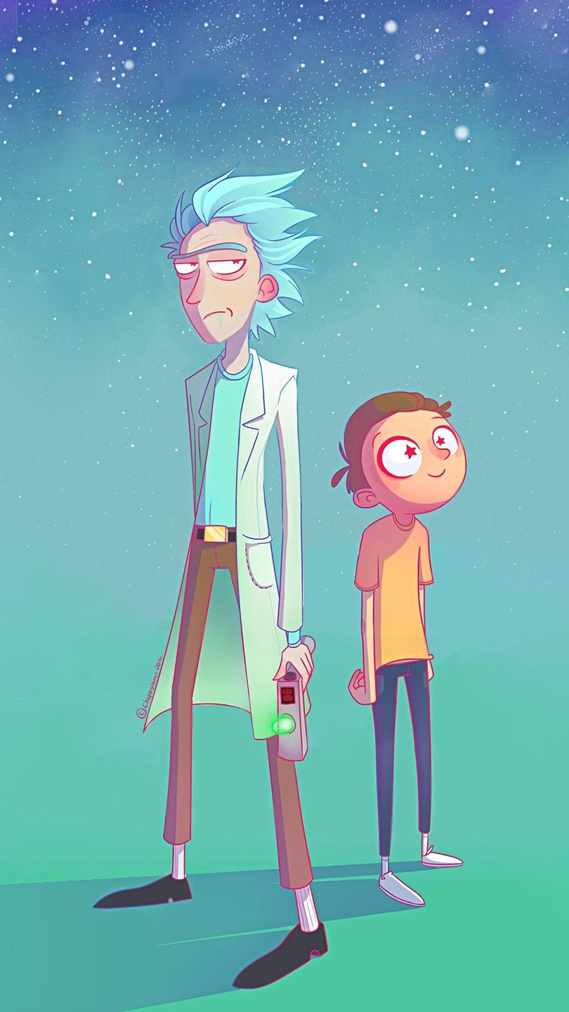 Rick And Morty Suit Wallpaper