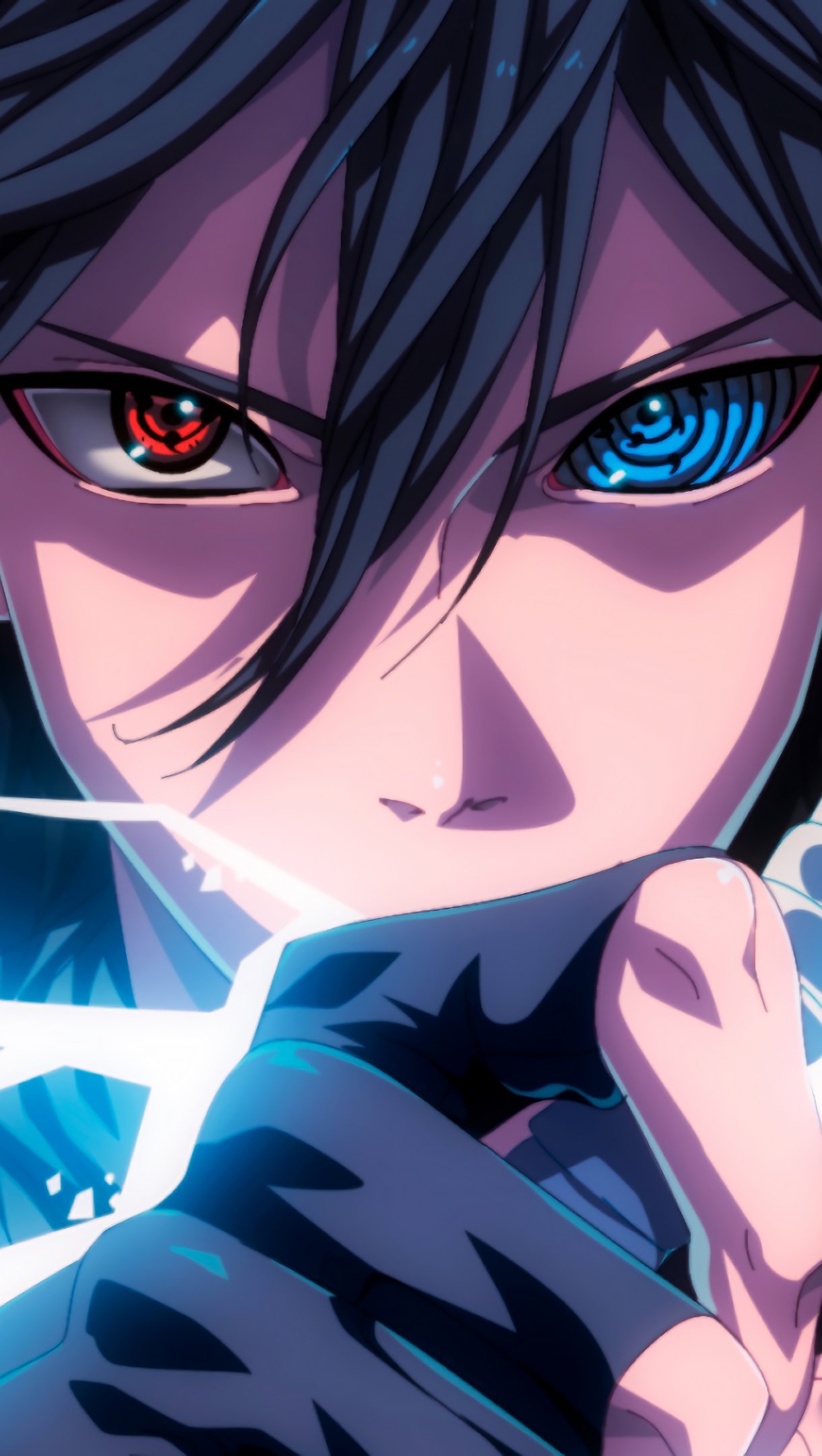 Sasuke Sharingan Rinnegan Eyes Lightning Anime Wallpaper ...