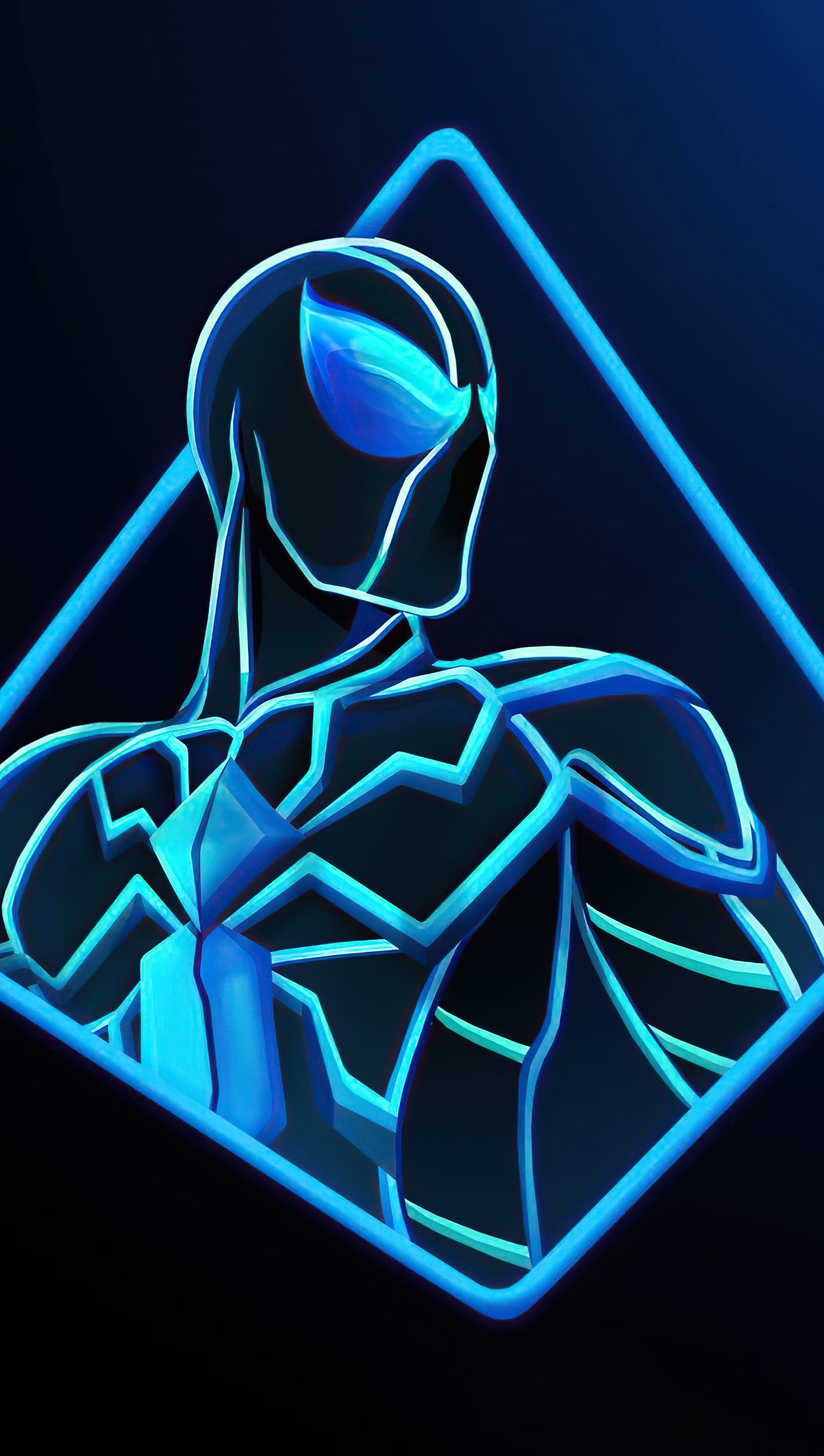 spiderman blue background